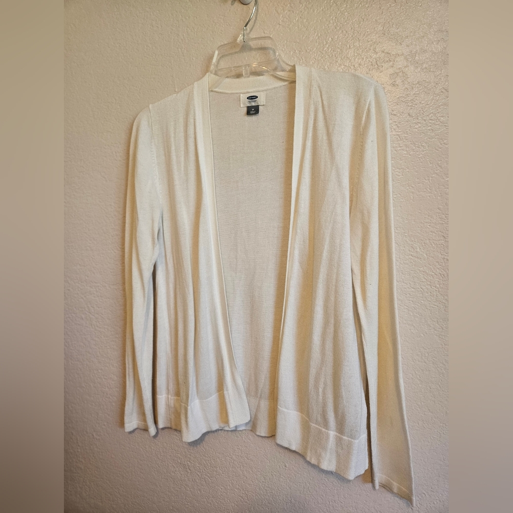 White cardigan